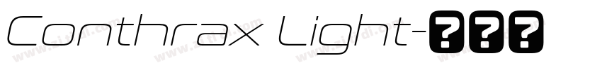 Conthrax Light字体转换 Conthrax Light字体转换